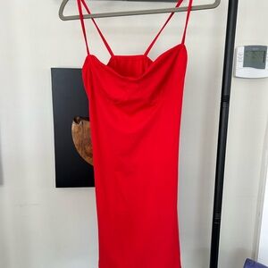 Elegant Red Mini Dress
